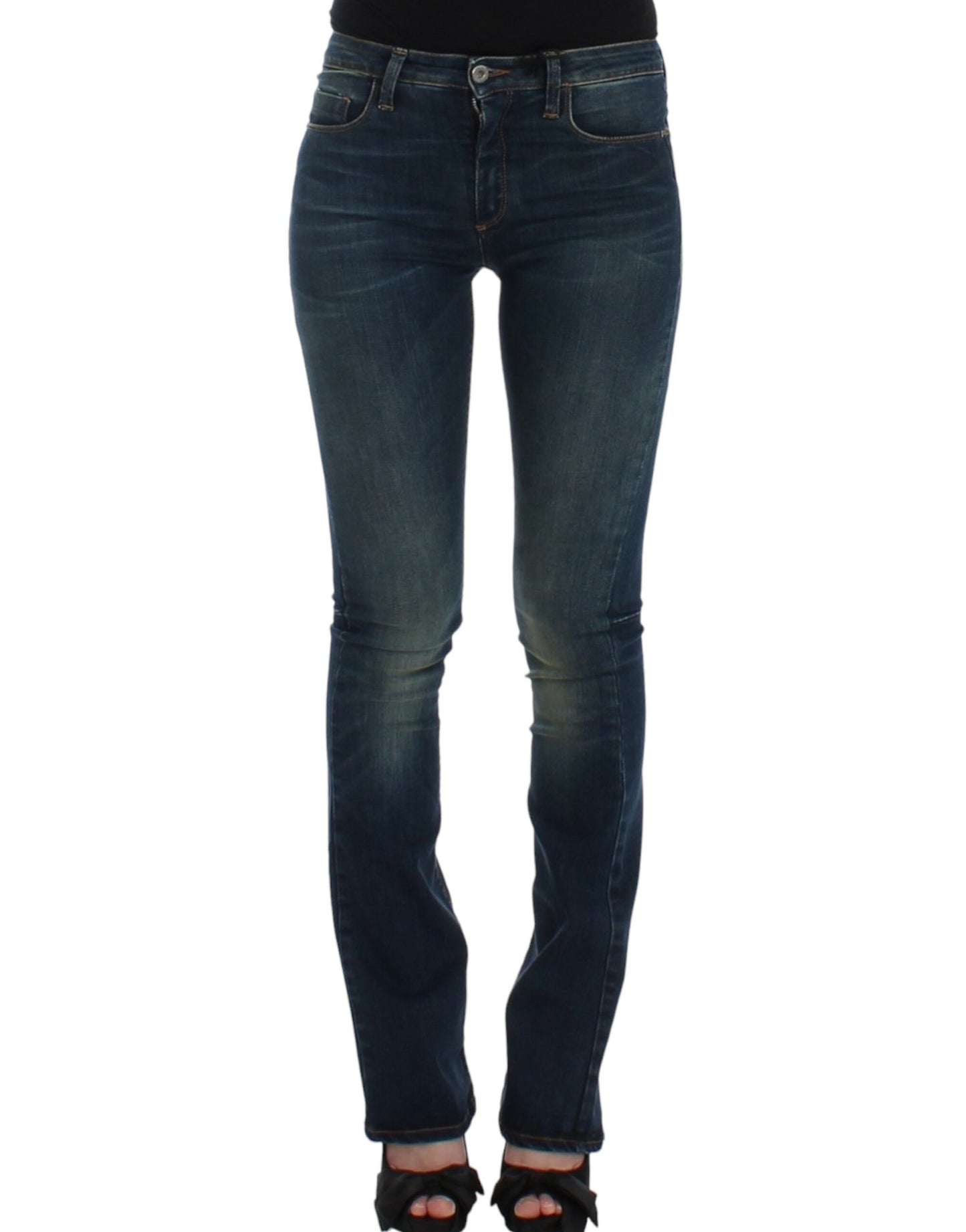 Costume National, jeans bleu à jambes droites