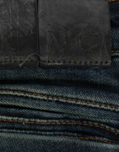 Costume National, jeans bleu à jambes droites