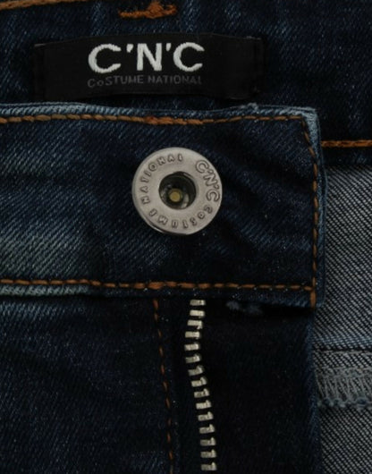Costume National, jeans bleu à jambes droites