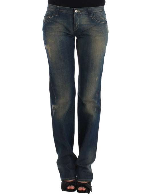 Costume National, jeans bleu à jambes droites