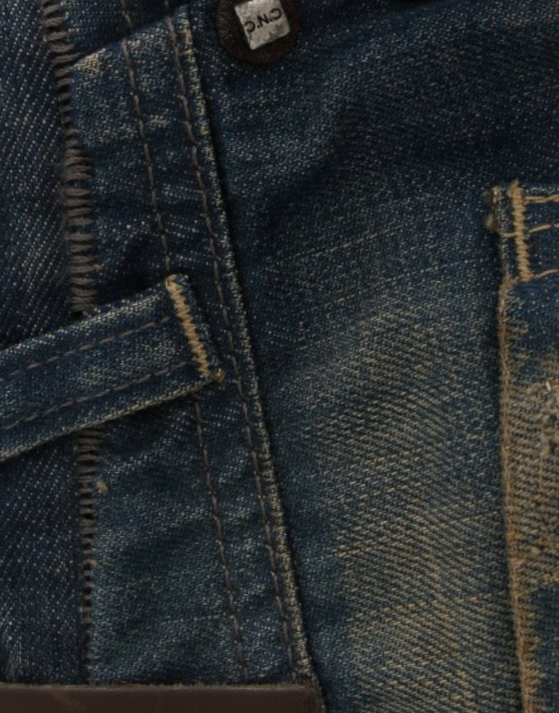Costume National, jeans bleu à jambes droites