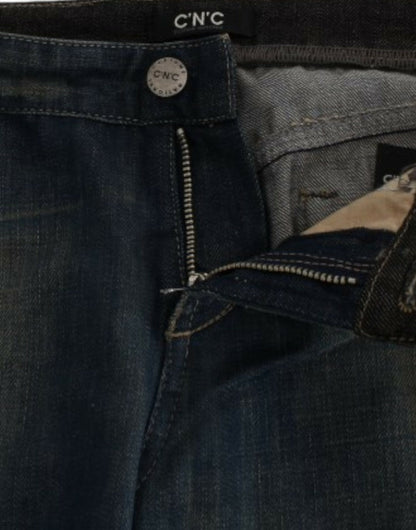 Costume National, jeans bleu à jambes droites