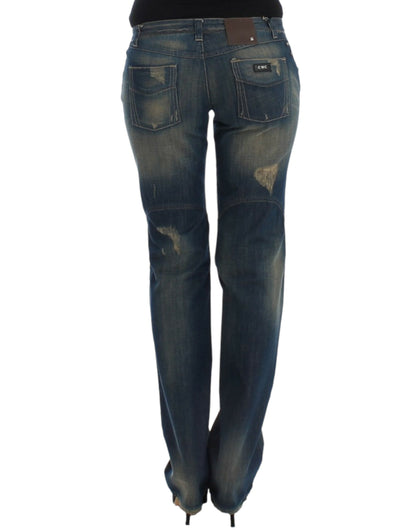 Costume National, jeans bleu à jambes droites