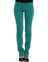 Costume National, jean droit vert