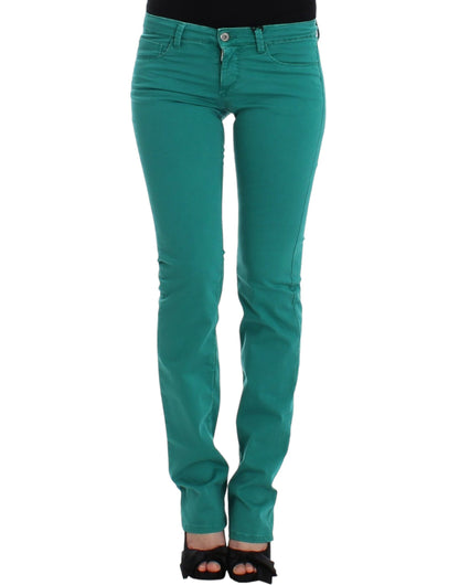 Costume National, jean droit vert