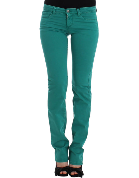 Costume National, jean droit vert