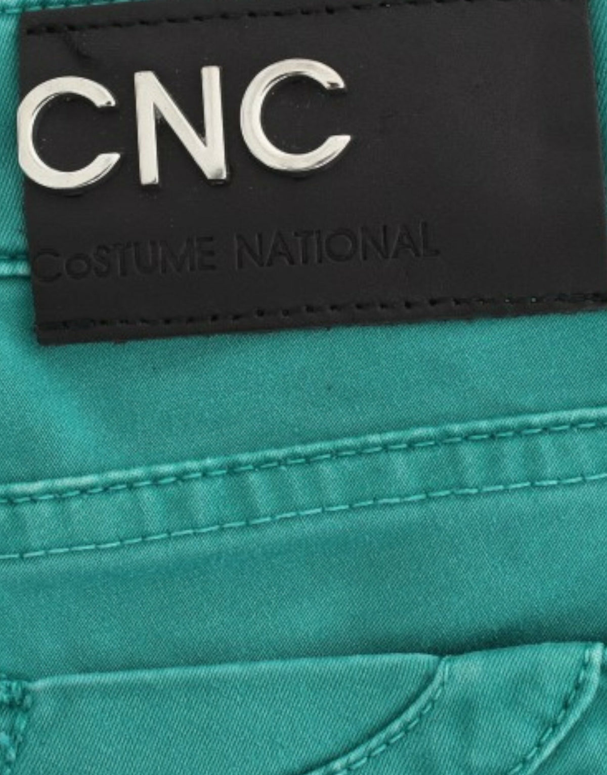 Costume National, jean droit vert