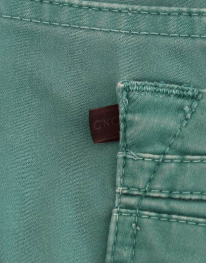 Costume National, jean droit vert