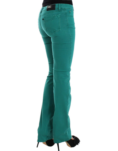 Costume National, jean droit vert