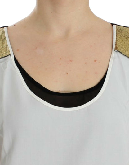 Haut blanc sans manches de Costume National