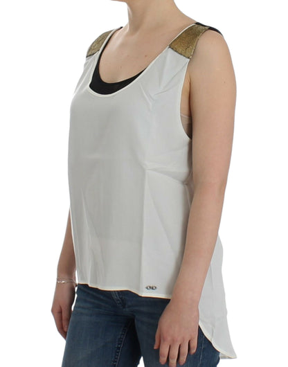 Haut blanc sans manches de Costume National