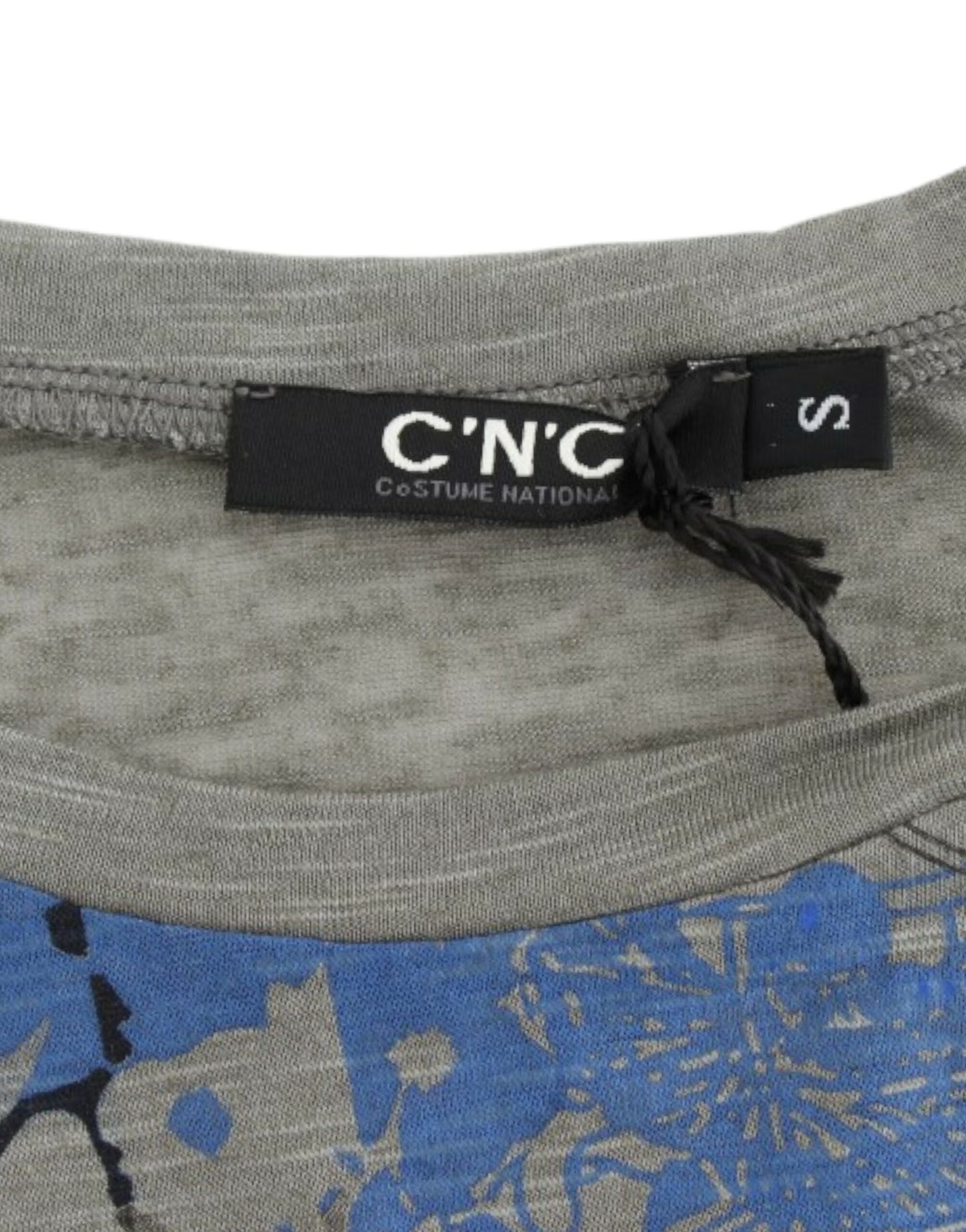 T-shirt sans manches gris à imprimé de la marque Costume National.