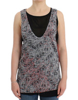 Top noir sans manches de Costume National