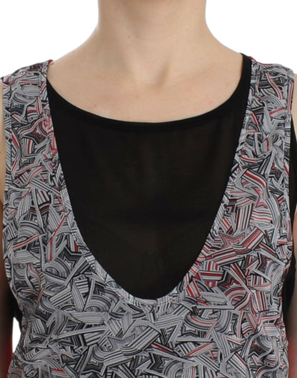 Top noir sans manches de Costume National