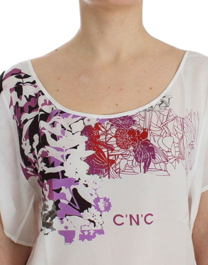 Blouse à motifs blancs de Costume National