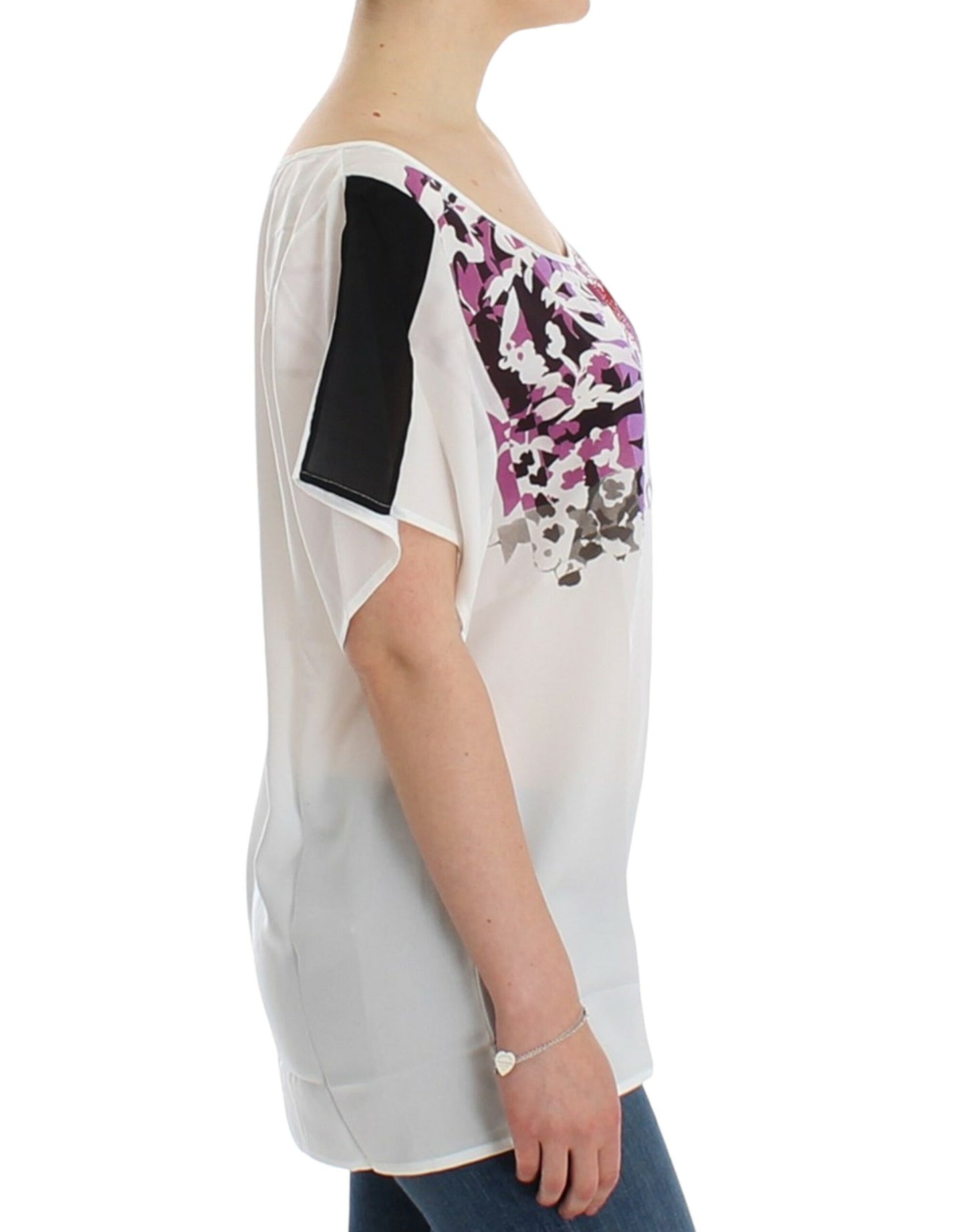 Blouse à motifs blancs de Costume National
