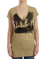 T-shirt beige à motif de Costume National