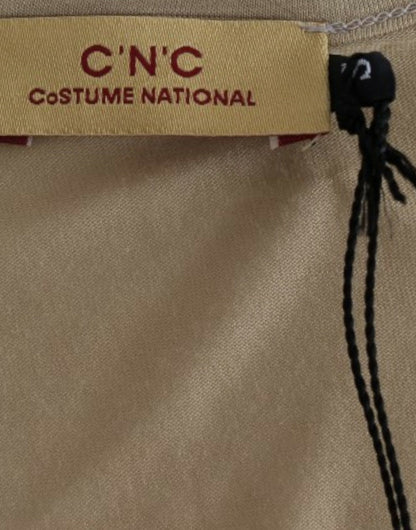 T-shirt beige à motif de Costume National