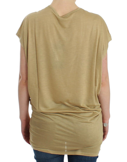 T-shirt beige à motif de Costume National