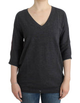 Pull gris à manches courtes de Costume National