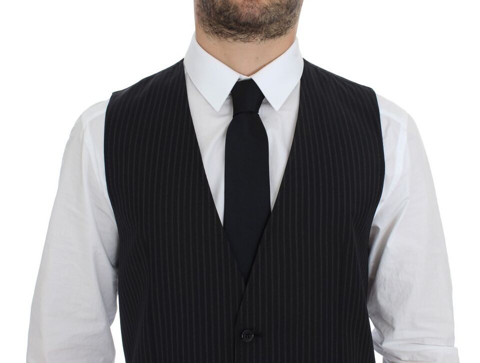 Gilet de cérémonie en jersey gris Dolce &amp; Gabbana