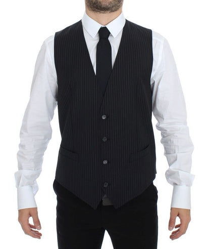 Gilet de cérémonie en jersey gris Dolce & Gabbana