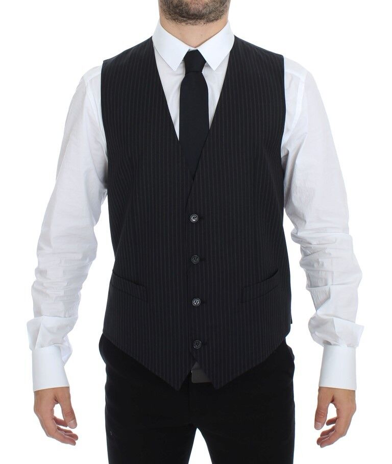 Gilet de cérémonie en jersey gris Dolce &amp; Gabbana