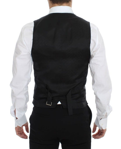 Gilet de cérémonie bleu en laine Dolce & Gabbana