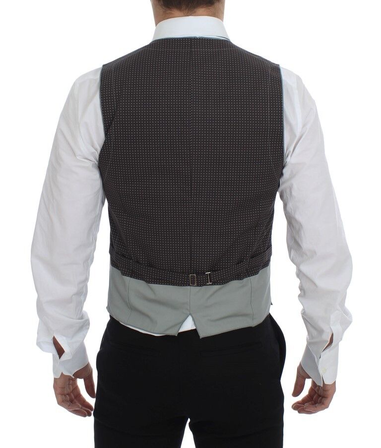 Gilet/veste sans manches Dolce &amp; Gabbana gris à pois.