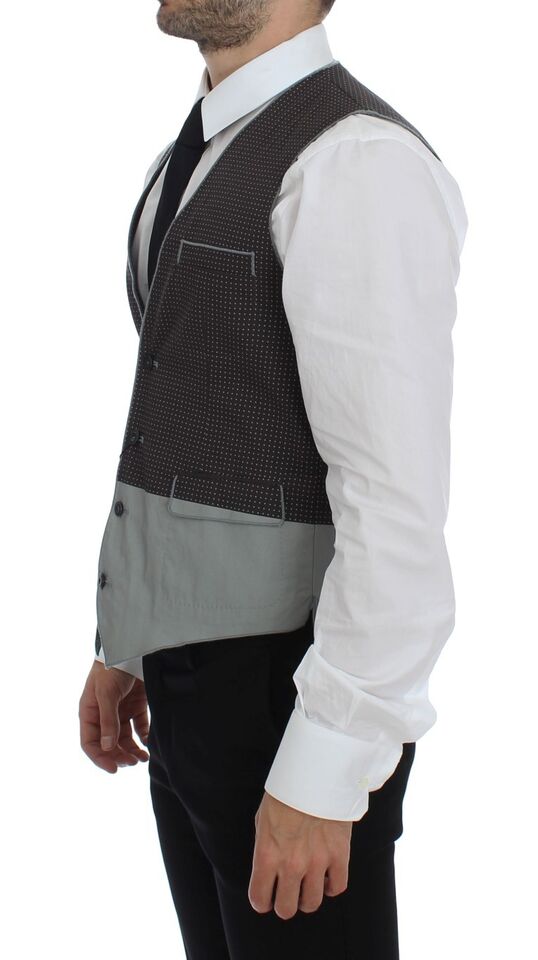 Gilet/veste sans manches Dolce &amp; Gabbana gris à pois.