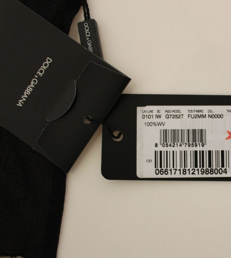 Gilet veste de cérémonie en laine noire Dolce &amp; Gabbana