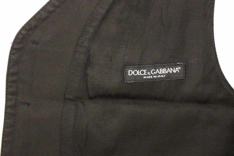 Gilet en coton noir et autres fibres de Dolce &amp; Gabbana