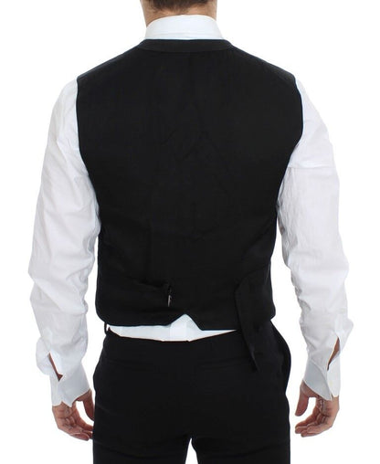 Dolce & Gabbana Vest/Gilet van zwart katoenmix