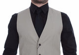 Veste/Gilet formelle en soie beige de Dolce &amp; Gabbana