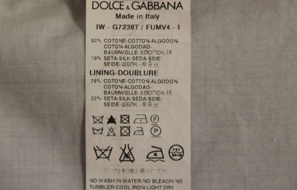 Veste/Gilet formelle en soie beige de Dolce & Gabbana