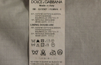 Veste/Gilet formelle en soie beige de Dolce & Gabbana