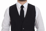 Gilet formel gris, coupe ajustée, à boutons, Dolce &amp; Gabbana