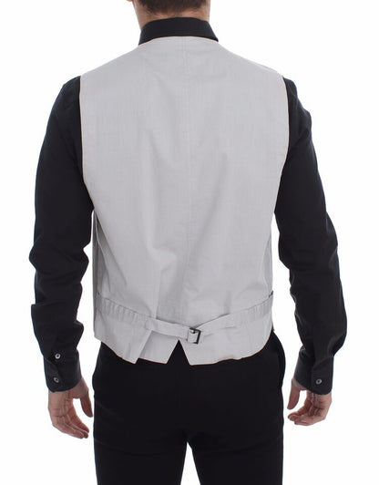 Veste-blazer Dolce & Gabbana en coton et soie beige.