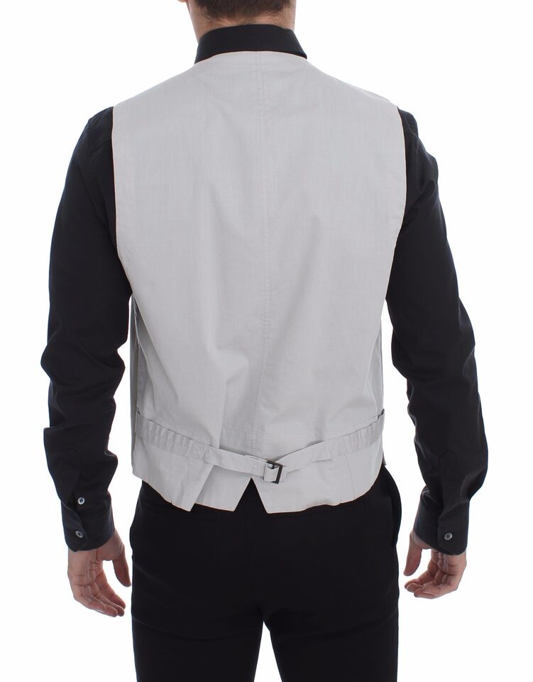 Veste-blazer Dolce &amp; Gabbana en coton et soie beige.