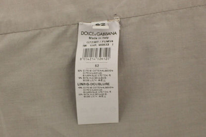 Veste-blazer Dolce & Gabbana en coton et soie beige.