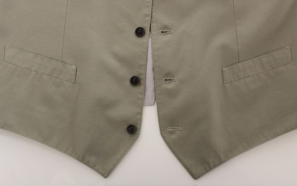 Veste-blazer Dolce &amp; Gabbana en coton et soie beige.