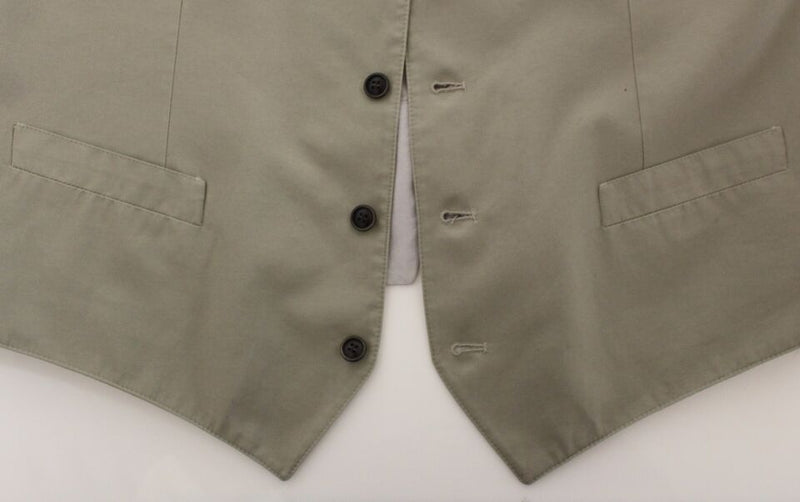 Veste-blazer Dolce &amp; Gabbana en coton et soie beige.