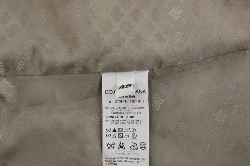 Veste-blazer Dolce &amp; Gabbana en coton noir, type gilet-robe.