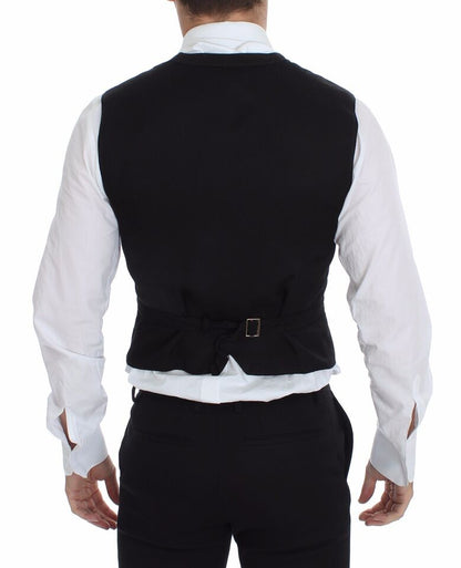 Dolce & Gabbana zwart linnen en katoenen vest-jasje