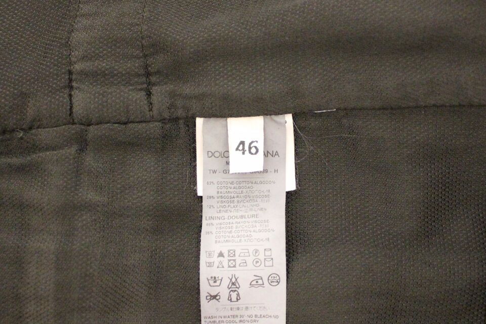Veste-gilet en lin et coton noir de Dolce &amp; Gabbana