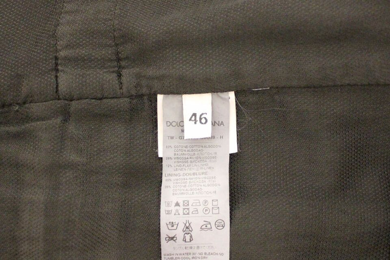 Veste-gilet en lin et coton noir de Dolce &amp; Gabbana