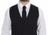 Dolce &amp; Gabbana Veste-gilet en coton stretch bleu