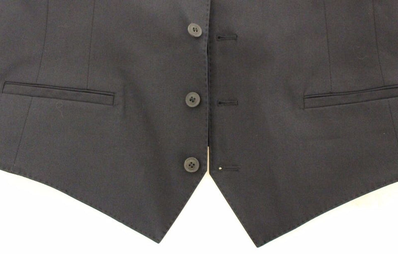 Dolce &amp; Gabbana Veste-gilet en coton stretch bleu