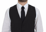 Veste-gilet en laine stretch grise de Dolce &amp; Gabbana