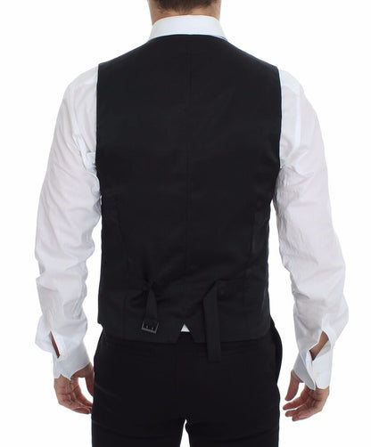 Dolce & Gabbana grijs wollen stretch jurkvest, blazer.
